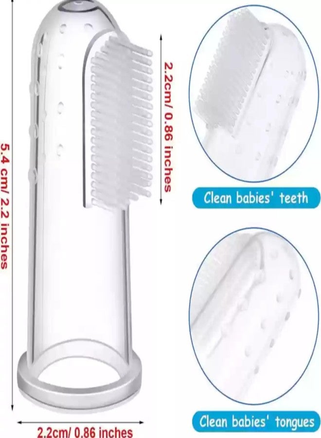 APAV Silicone Baby Finger Toothbrush, BPA/BPS Free, Great for Massaging & Cleaning Gums and Tounge designed for Kids & New born Baby, (Blue) - Image 3