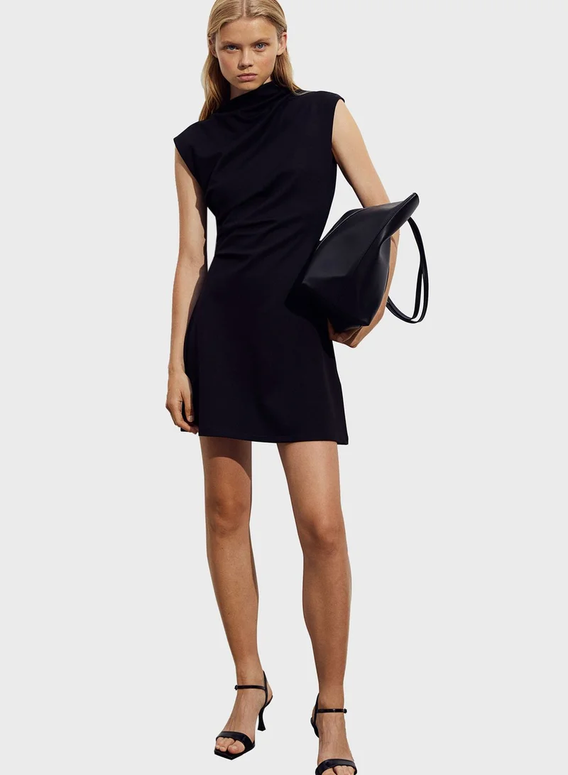 H&M Draped Neck Dress