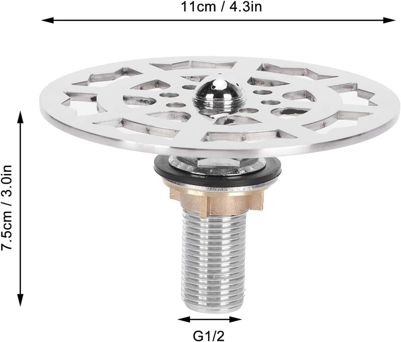 Estink Automatic Cup Cleaner Faucet, Glass Rinser Faucet Stainless Steel Automatic Cup Washer Rinsing Faucet Cup Cleaner Accessory for Home Restaurant Hotel Pub, 4.3x3.0in - Image 5