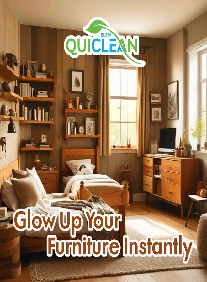 Quiclean All New Wood Shiner Spray for Furniture 500ml x 2| Natural Wood Polish & Conditioner | Wood Polish for Furniture, laminates & flooring | Cleans, Protects & Shines Ply | PK of 2 - Image 3