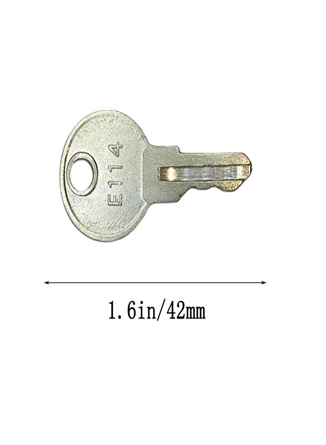 Pitertul 12PCS E114 Key for Toilet Paper Dispensers, Silver, Lock, Dispenser Key - Image 2