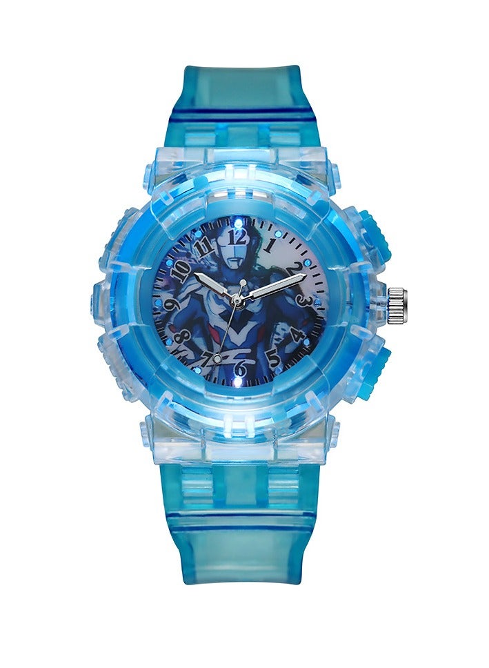 Set of 4 Ultraman Kids Watches – Luminous Analog Wristwatches for Boys & Girls Ages 3–12, Easy-to-Read Time Display, Cartoon Gift Set for Birthday or School  - Image 4