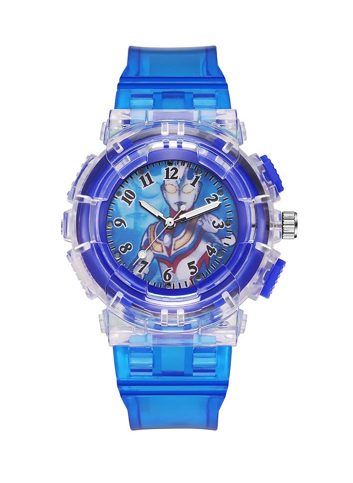 Set of 4 Ultraman Kids Watches – Luminous Analog Wristwatches for Boys & Girls Ages 3–12, Easy-to-Read Time Display, Cartoon Gift Set for Birthday or School  - Image 5
