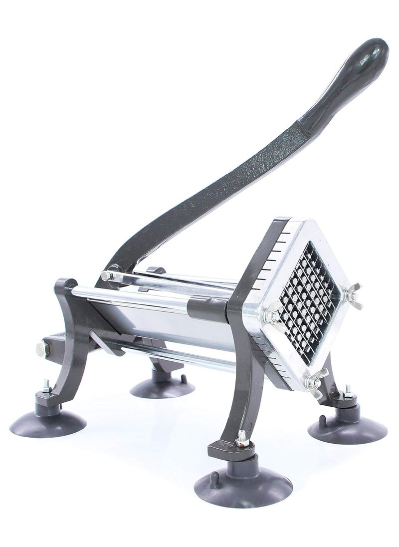 AROAQ French Fry Cutter Commercial Potato Slicer with Suction Feet Complete Set Includes 1/4, 3/8,1/2, Gray  - Image 2