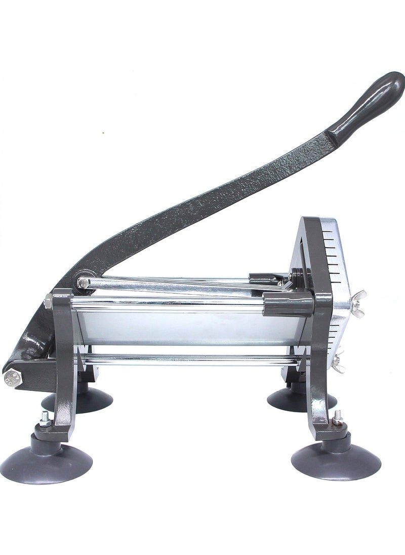 AROAQ French Fry Cutter Commercial Potato Slicer with Suction Feet Complete Set Includes 1/4, 3/8,1/2, Gray  - Image 5