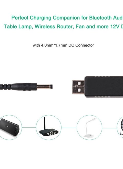 USB DC 5V to 12V Power Any Router