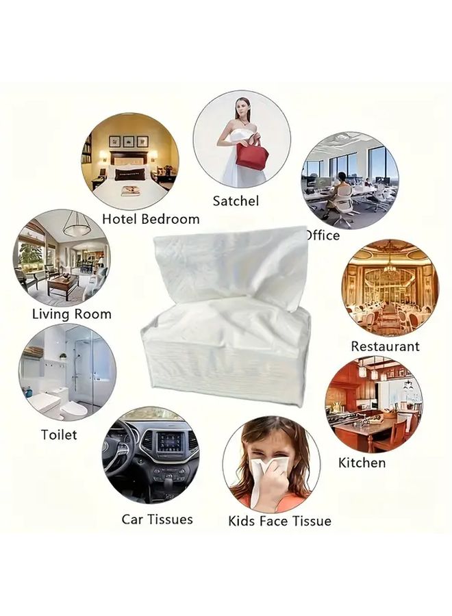 20 Packs Pocket Tissues 200 Sheets Each Dye Free Soft Highly Absorbent for Home Car Office - Image 4