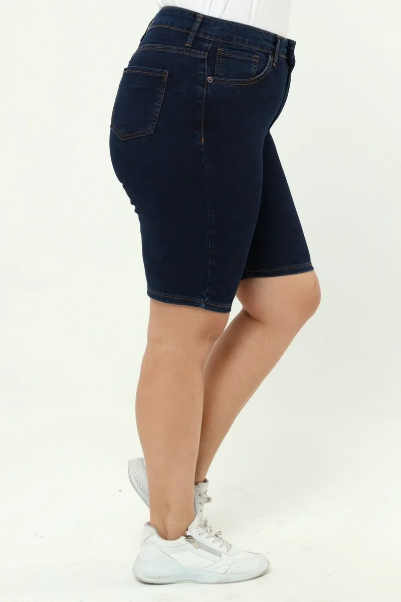 Cedy Denim WOMEN PLUS SIZE HIGH WAIST LYCRA SLIMFIT JEANS SHORTS-C606