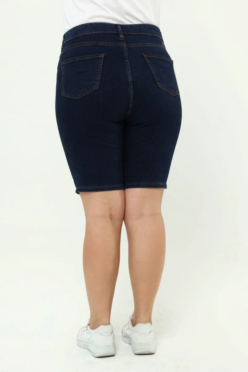 Cedy Denim WOMEN PLUS SIZE HIGH WAIST LYCRA SLIMFIT JEANS SHORTS-C606
