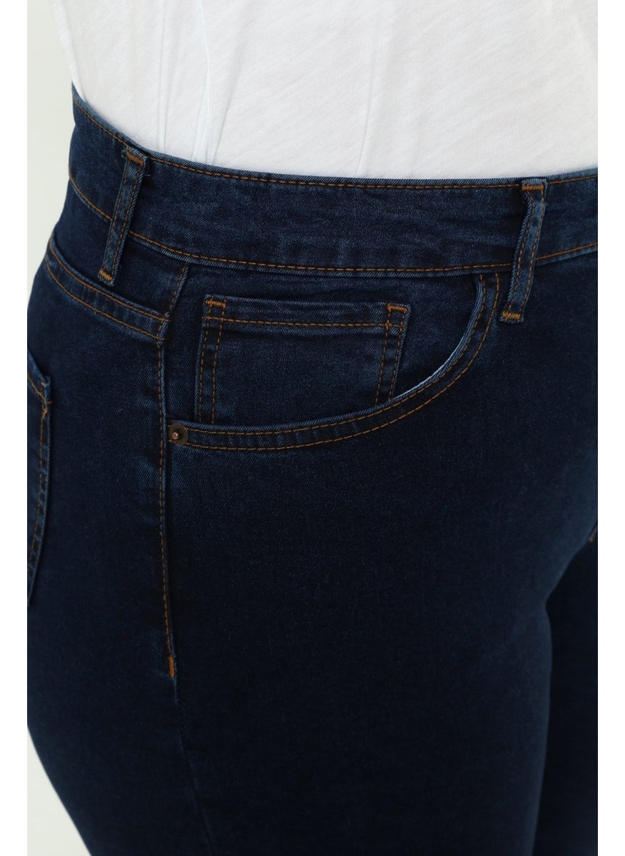 Cedy Denim - WOMEN PLUS SIZE HIGH WAIST LYCRA SLIMFIT JEANS SHORTS-C606 - Image 1