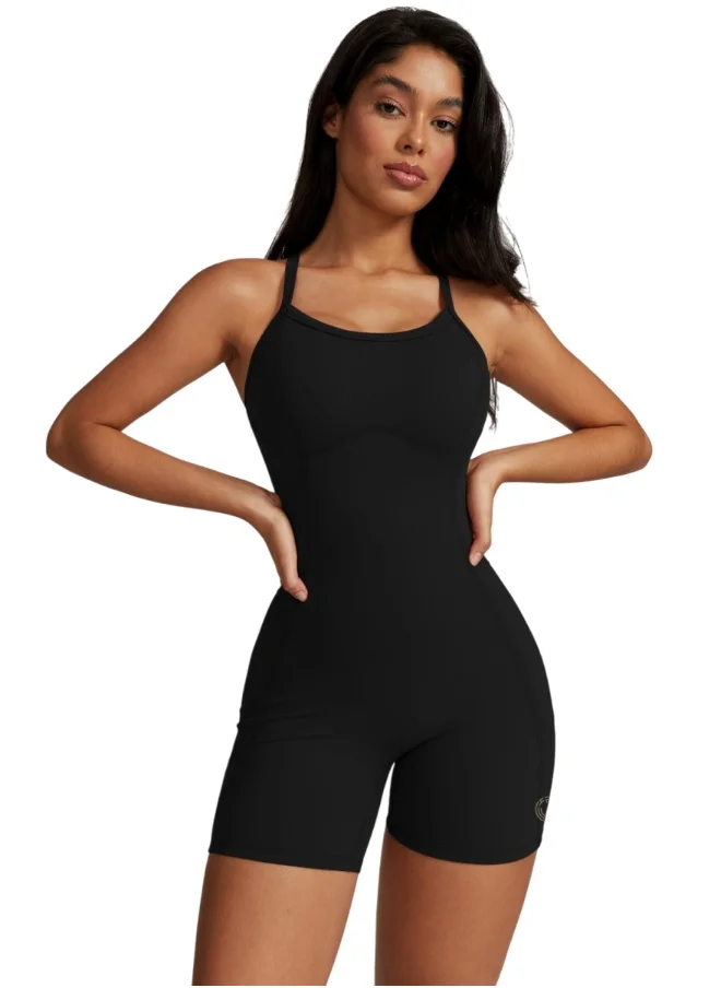KAWN.YOGA Womens Tank Top Shapewear Bodysuit Tummy Control With Pockets