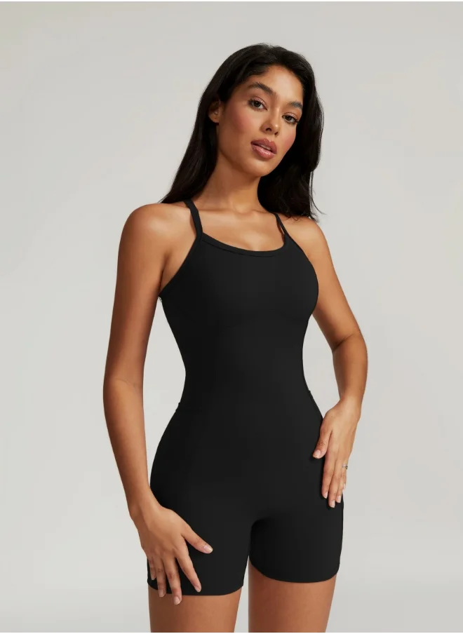 KAWN.YOGA Womens Tank Top Shapewear Bodysuit Tummy Control With Pockets