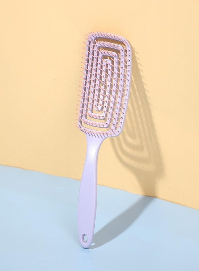 VIHAX Hair Brush for Men & Women | Hair Comb for Scalp Care| Special Formulated Bristles | Curved and Vented Detangling Hair Brush (RECTANGULAR SHAPE) - Image 3