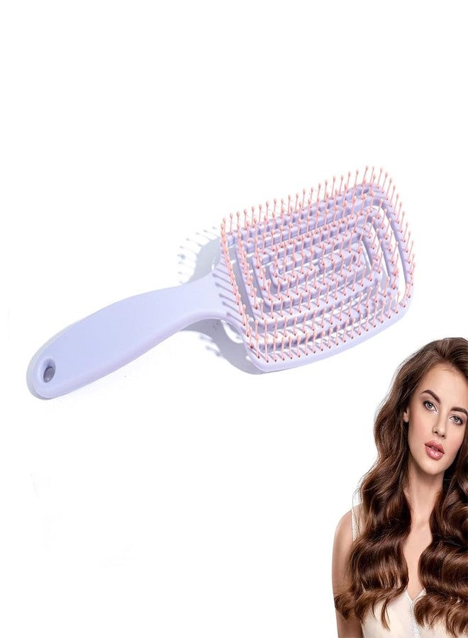 VIHAX Hair Brush for Men & Women | Hair Comb for Scalp Care| Special Formulated Bristles | Curved and Vented Detangling Hair Brush (RECTANGULAR SHAPE) - Image 1