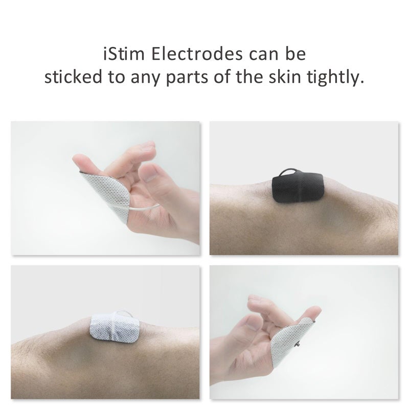 iSTIM Super Soft 2"x2" TENS Unit Electrodes for TENS Massage EMS - 100% Japanese Gel (2"x2"-16 Pieces) - Image 5