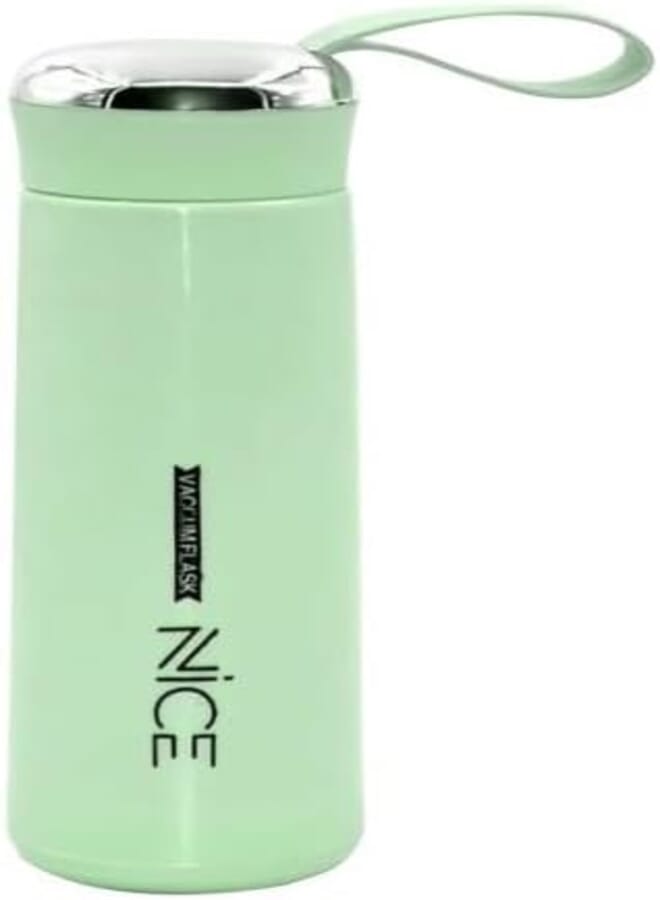 Kids Water Bottle 360ml Reusable Insulated Flexible Plastic Layer Keep Temperature Shock Proof Shatterproof Kids Water Bottle Perfect for School Outdoor Activities (Green) 