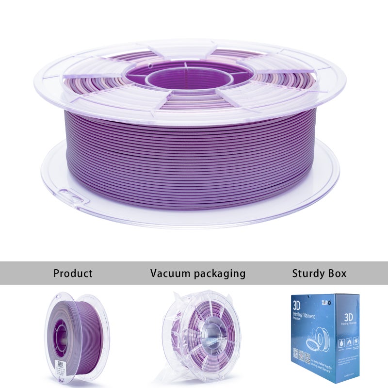 ZIRO PURPLE VEIL Fast Gradient Matte PLA Filament 1.75mm 1kg/2.2lb Spool, - Image 5