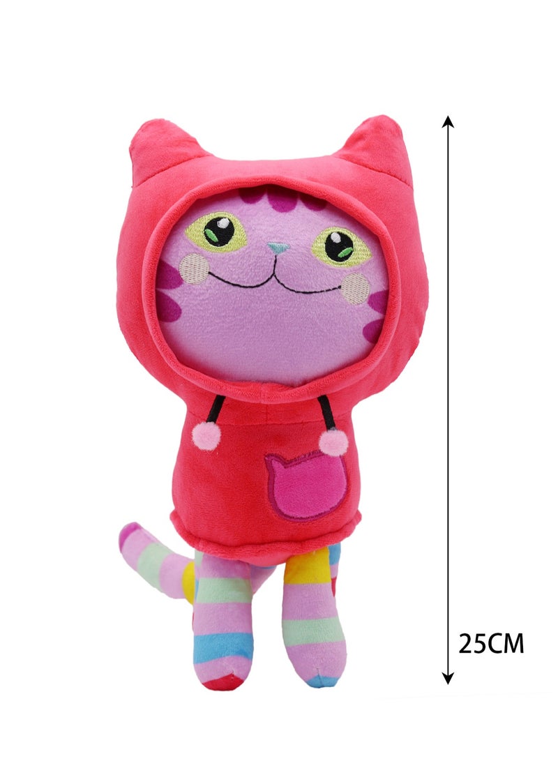 لعبة قطيفة للأطفال من الرسوم المتحركة لتعليم الطفولة المبكرة (قطة ذات قبعة حمراء) - Image 2