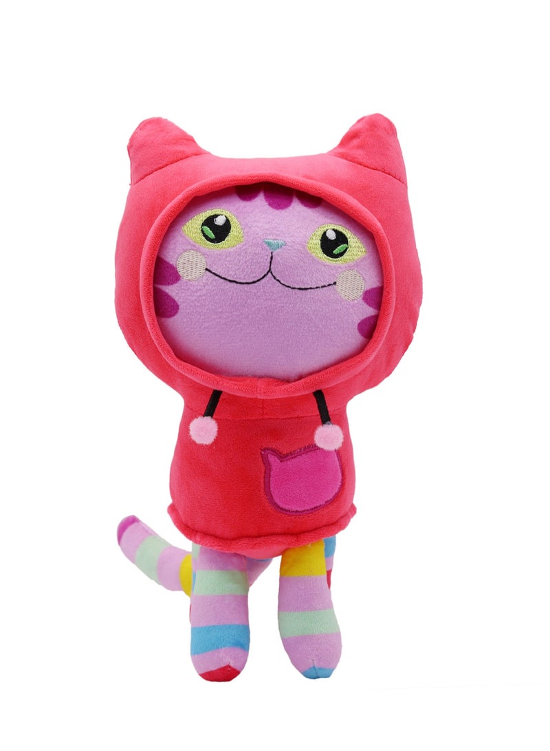 لعبة قطيفة للأطفال من الرسوم المتحركة لتعليم الطفولة المبكرة (قطة ذات قبعة حمراء) - Image 1