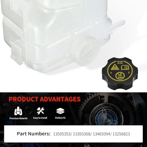 KARPAL Engine Coolant Recovery Overflow Tank Reservoir 13256823 Compatible With Buick Verano Chevrolet Cruze - Image 3