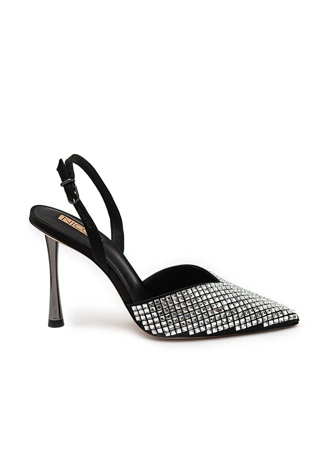 نيكولي Women's Luxury Embellished Pump Heel