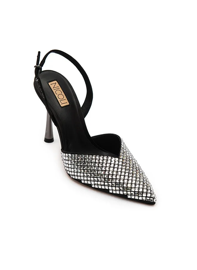 نيكولي Women's Luxury Embellished Pump Heel