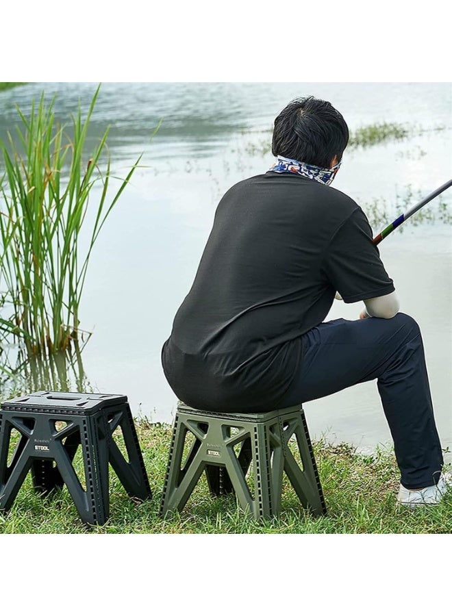 سناب كرسي بلاستيكي كبير قابل للطي – شديد التحمل ومحمول - Image 3