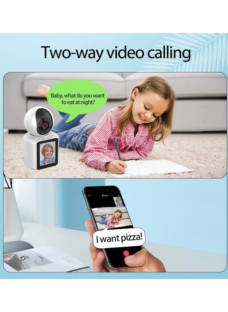 Generic - Full HD 1080P Smart WiFi Camera for Home Video Calling 360-Degree View,Security Features,Smart Night Vision,Two-Way Video Calling,Motion Detection,Real-Time Alerts and Recording Capabilities. - Image 1