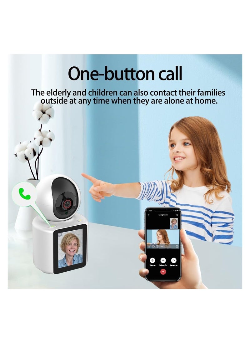 Generic - Full HD 1080P Smart WiFi Camera for Home Video Calling 360-Degree View,Security Features,Smart Night Vision,Two-Way Video Calling,Motion Detection,Real-Time Alerts and Recording Capabilities. - Image 1