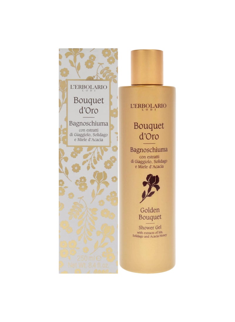 L'Erbolario - L'Erbolario Golden Bouquet Shower Gel - Body Wash Gently Caresses and Cleanses Your Skin - Perfumed and Relaxing Body Foam - Scented Shower Gel - Refreshing and Invigorating Bath Gel - 8.4 oz - Image 1
