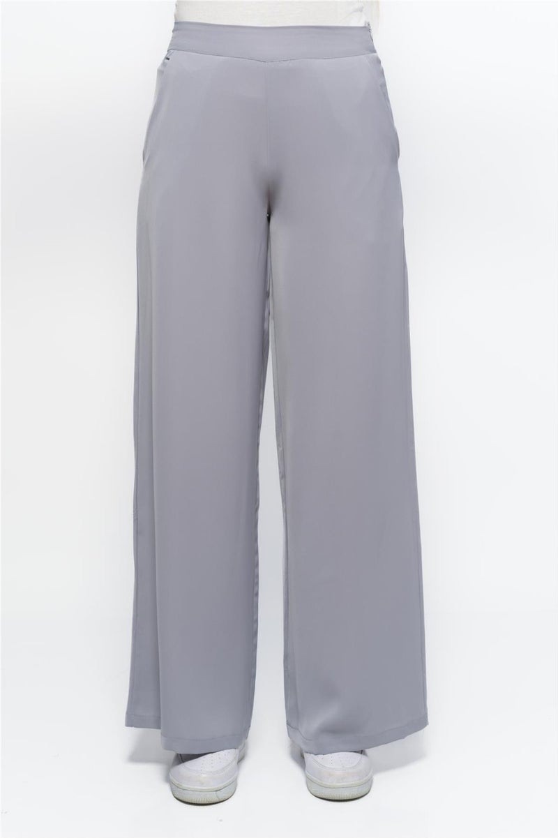 Nuseel Classic Wide Leg Pants Gray  - Image 4