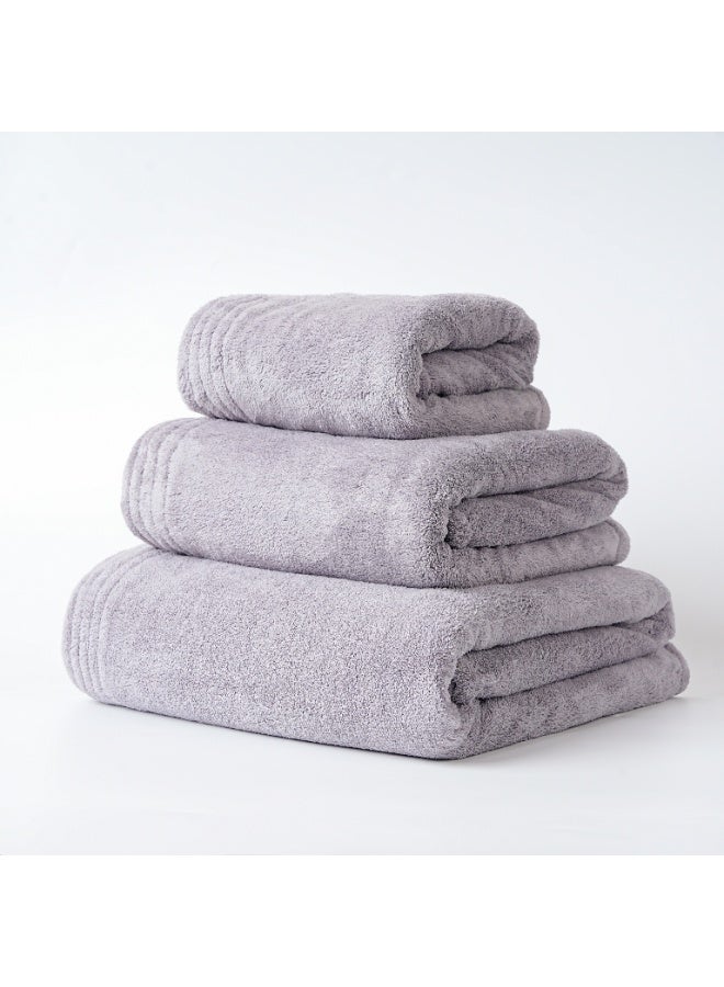 Donetella Towel Set (Pack of 3) – Microfiber 330 GSM – Ultra Soft & Highly Absorbent Quick Dry Bathroom Towel Set with Bath Sheet, Bath Towel & Hand Towel - Image 1