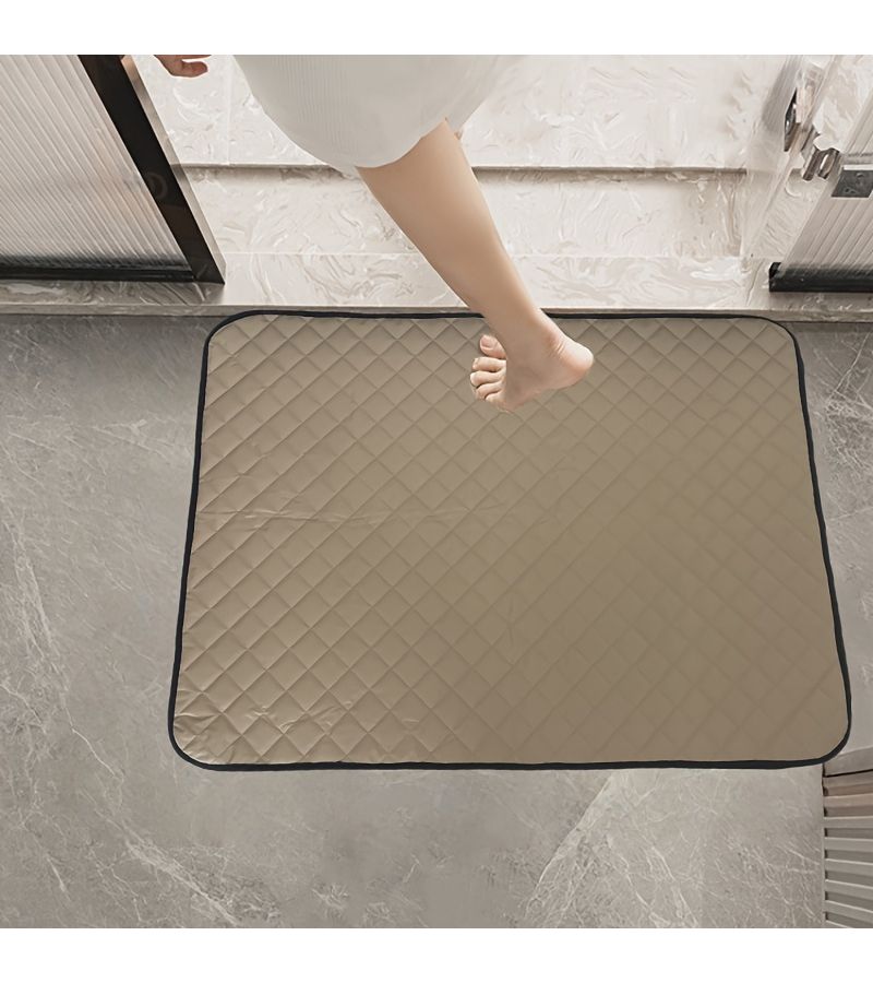 Moisture Proof Pet Bed Mat for Dogs Cats and Rabbits Easy Clean Wipeable Cushion Pads for Sofa Car Bed Medium Small Large Khaki 75 by 55 cm - Image 5