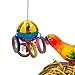 GILYGI Bird Parrot Plastic Ball Toys with Colorful Cardboard Bagel and Acrylic Pacifiers for Parrot African Grey Cockatoo Cockatiel Sun Conures - Image 3