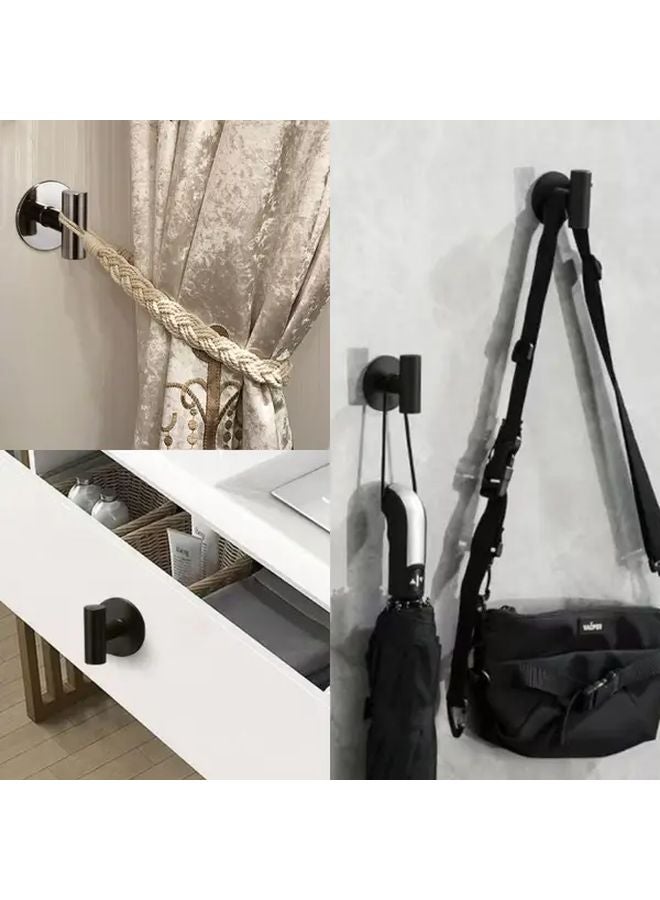 Golden Self Adhesive Hooks Heavy Duty Set of 2 Curtain Tieback Cabinet Handle - Image 5