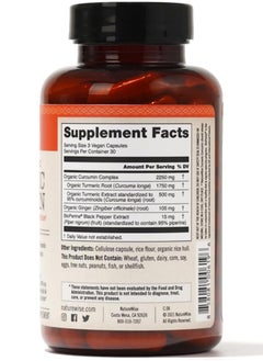 NatureWise Turmeric Curcumin 90 Vegan Capsules  - Image 2