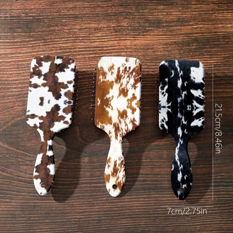 New Model G Air Cushion Comb Anti Static For Long Hair Cow Pattern Detangling - Image 4