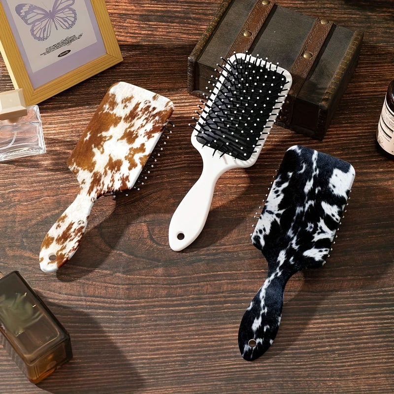 New Model G Air Cushion Comb Anti Static For Long Hair Cow Pattern Detangling - Image 3