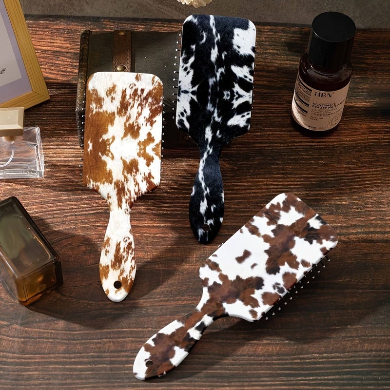 New Model G Air Cushion Comb Anti Static For Long Hair Cow Pattern Detangling - Image 1