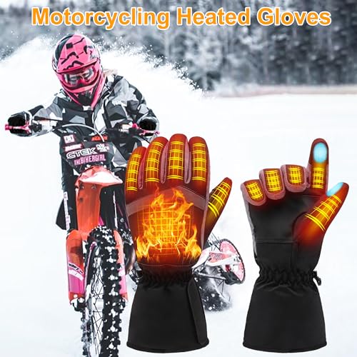 Magnolia Heated Gloves for Men Women, Electric Battery Heating Gloves for Hunting Camping Motorcycle Driving Skiing Working Gardening - Image 4
