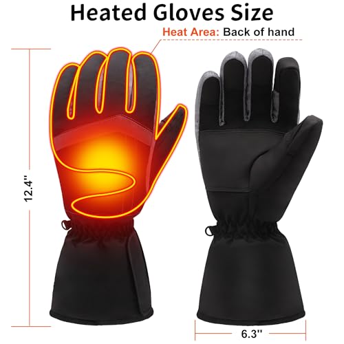 Magnolia Heated Gloves for Men Women, Electric Battery Heating Gloves for Hunting Camping Motorcycle Driving Skiing Working Gardening - Image 2