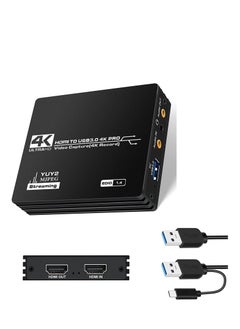 Video Capture Card, 4k Full HD 1080P@60FPS Video Recorder with Microphone 4K@60FPS HDMI Loop-Out, 4K@60Hz HDMI to USB 3.0 Audio Video Capture Card for Gaming/Live Streaming/Video Capture - pzsku/Z061B88261C9F3F506033Z/45/_/1716016630/23f1e806-70b7-42d5-a085-88f0f43232c6