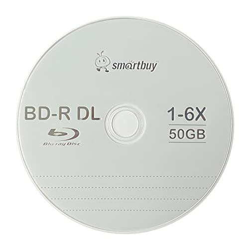 Smartbuy Smart Buy 10 Pack Bd-r Dl 50gb 6X Blu-ray Double Layer Recordable Disc Blank Logo Data Video Media 10-Discs Spindle - Image 3