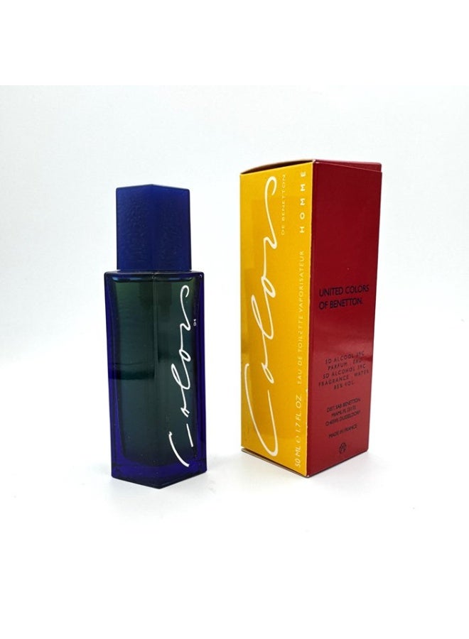 بينيتون كولورز دي بينيتون من يونايتد كولورز اوف بينيتون او دي تواليت 50 مل رجالي اصلي مجموعة نادرة - Image 4