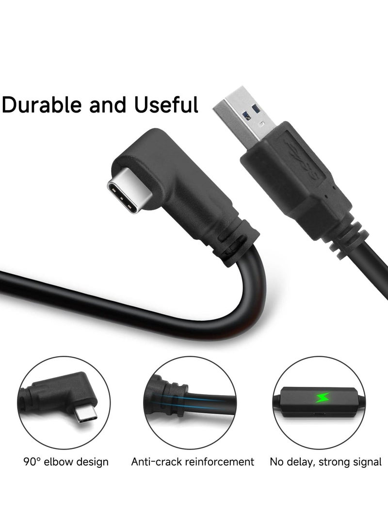 Generic - كابل رابط متوافق مع ميتا كويست 3، لزيادة وقت اللعب، كابل شحن USB A إلى USB C بطول 16 قدم متوافق مع Oculus Quest 2 / جهاز Pico VR واتصال الكمبيوتر - Image 1