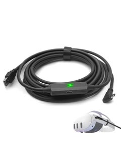 كابل رابط متوافق مع ميتا كويست 3، لزيادة وقت اللعب، كابل شحن USB A إلى USB C بطول 16 قدم متوافق مع Oculus Quest 2 / جهاز Pico VR واتصال الكمبيوتر
