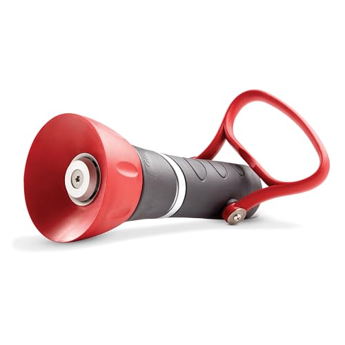 Gilmour Pro Twist Hose Nozzle, Fireman Hose Nozzle for Cleaning and Watering, Heavy Duty Garden Hose Nozzle with Adjustable Spray Pattern, Red - Image 1