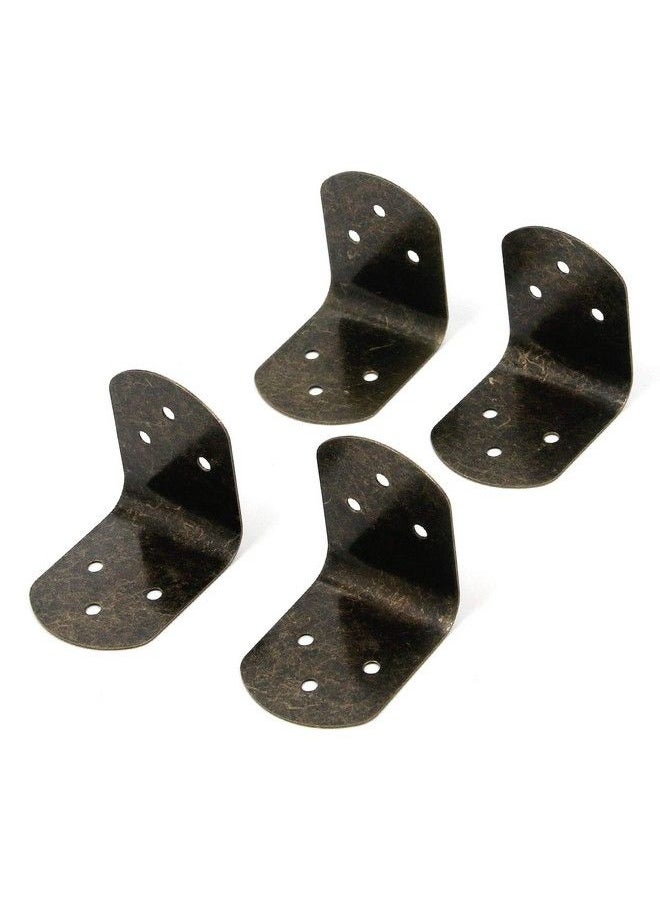 Karcy - Corner Safety Guards 1.6X1.8"(Lxw) Corner Guard Edge Protector Silver Metal Corner Brackets For Wood Boxes Bronze Pack Of 4 - Image 1