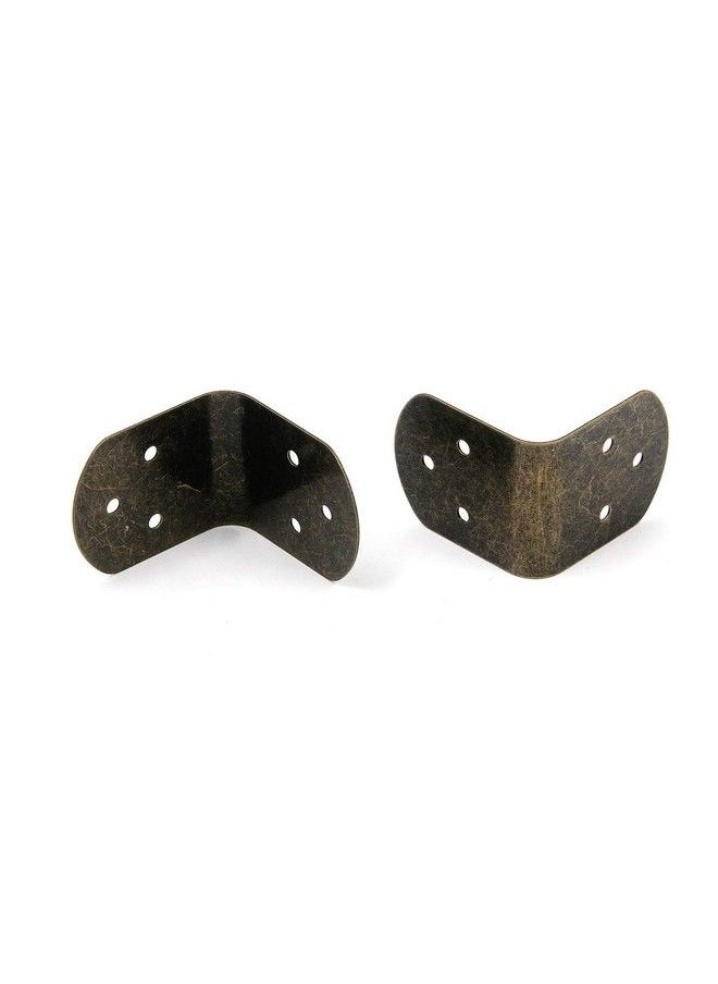 Karcy - Corner Safety Guards 1.6X1.8"(Lxw) Corner Guard Edge Protector Silver Metal Corner Brackets For Wood Boxes Bronze Pack Of 4 - Image 1