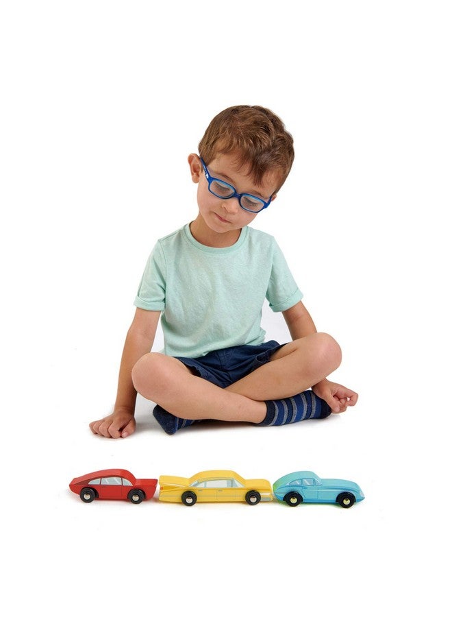 Tender Leaf Toys Retro Cars Three Vintage Solid Wood Super Car Set Made With Premium Quality Materials Encourages Imaginative Roleplay And Develops Fine Motor Skills For Children 3+ - Image 3
